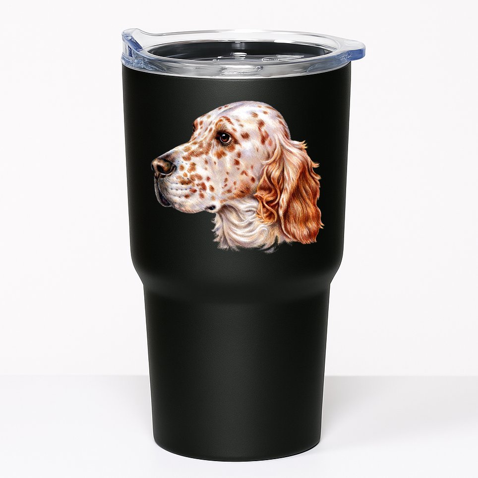 English Setter Dog Tumbler