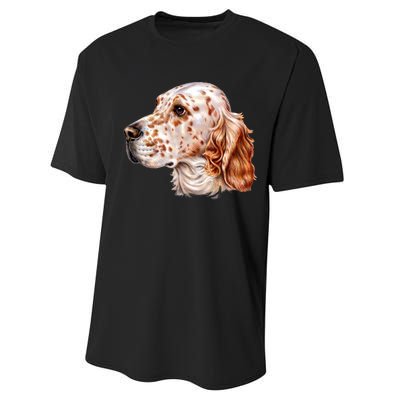 English Setter Dog Performance Sprint T-Shirt