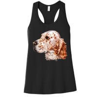 English Setter Dog Women's Racerback Tank