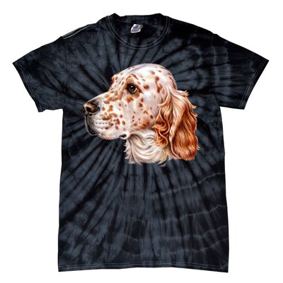 English Setter Dog Tie-Dye T-Shirt