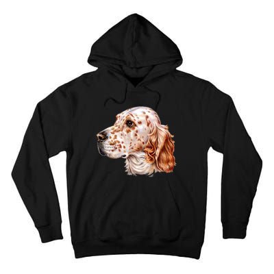 English Setter Dog Tall Hoodie