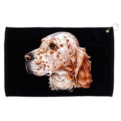 English Setter Dog Grommeted Golf Towel