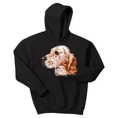 English Setter Dog Kids Hoodie