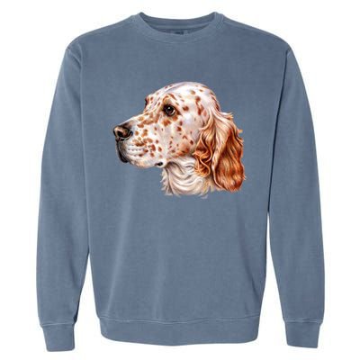 English Setter Dog Garment-Dyed Sweatshirt