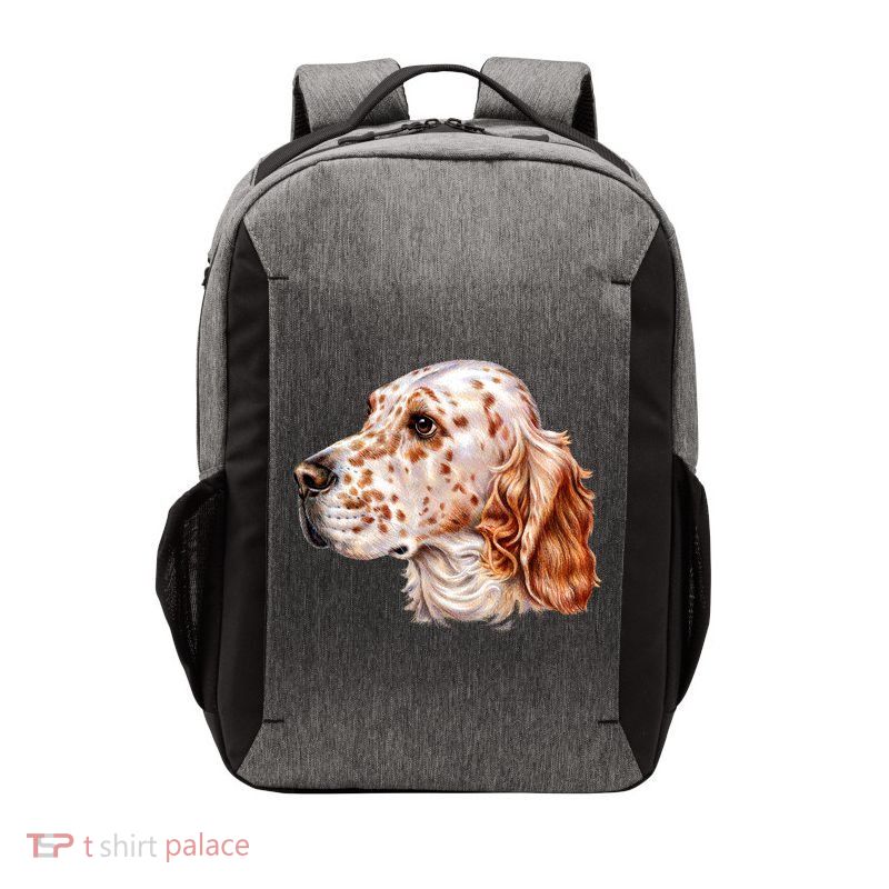 English Setter Dog Vector Backpack