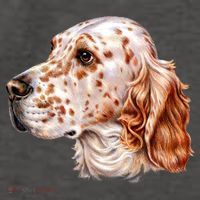 English Setter Dog Vector Backpack