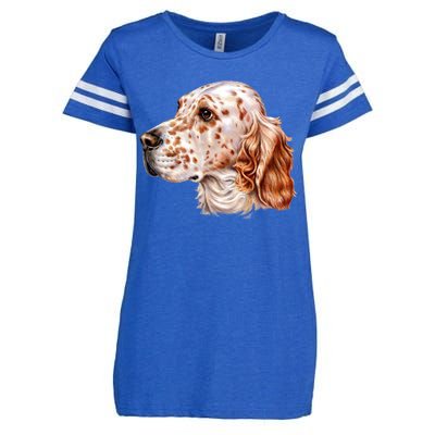 English Setter Dog Enza Ladies Jersey Football T-Shirt