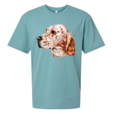 English Setter Dog Sueded Cloud Jersey T-Shirt