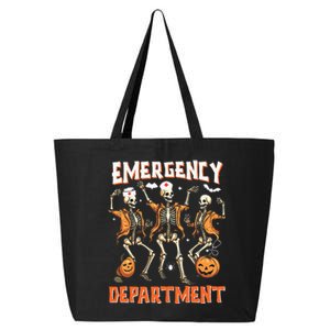 Er Nurse Halloween Room Emergency Department Funny Skeletons 25L Jumbo Tote