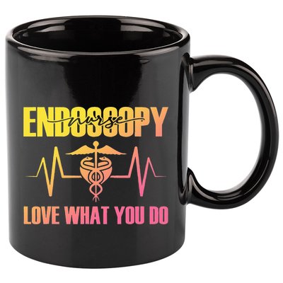 Endoscopy Nurse Heartbeat Love What Do Colon 11oz C Handle Ceramic Mug