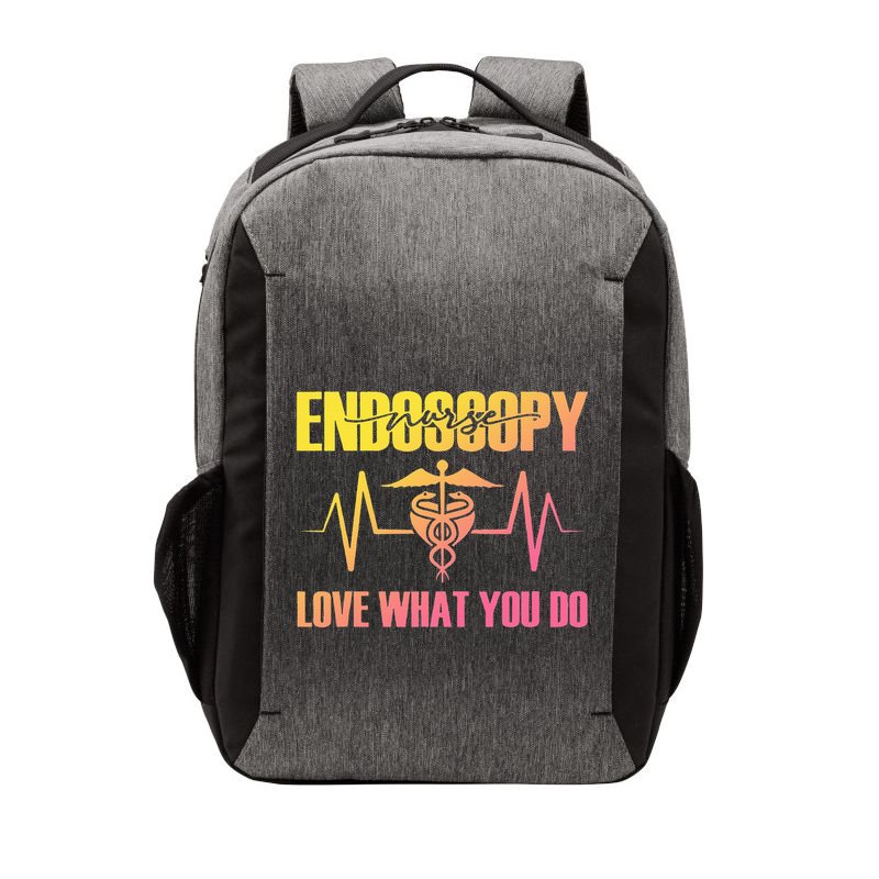 Endoscopy Nurse Heartbeat Love What Do Colon Vector Backpack