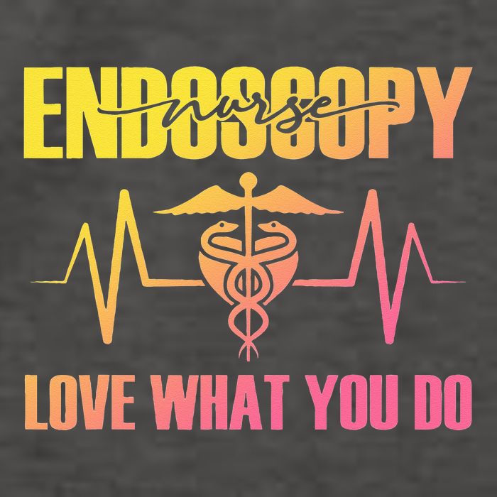 Endoscopy Nurse Heartbeat Love What Do Colon Vector Backpack