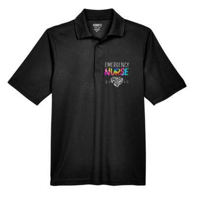 Er Nurse Heart Appreciation Day Emergency Room Nursing Life Men's Origin Performance Pique Polo