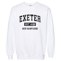 Exeter New Hampshire Nh Vintage Established Sports Design Garment-Dyed Sweatshirt