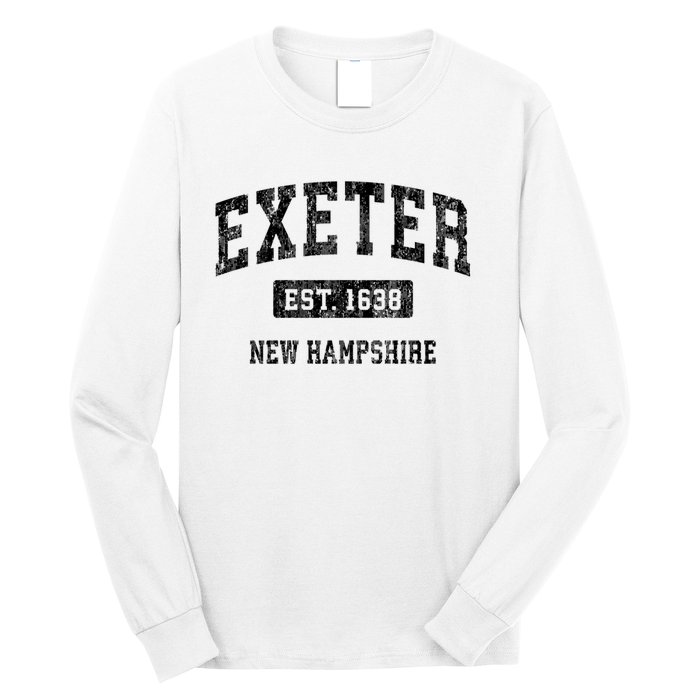 Exeter New Hampshire Nh Vintage Established Sports Design Long Sleeve Shirt