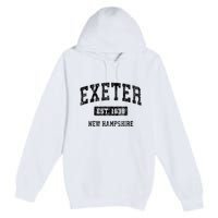 Exeter New Hampshire Nh Vintage Established Sports Design Premium Pullover Hoodie