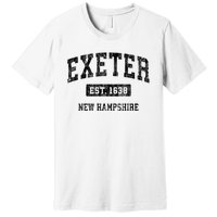 Exeter New Hampshire Nh Vintage Established Sports Design Premium T-Shirt