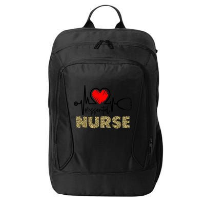 Essential Nurse Heartbeat Nurse Gift City Backpack