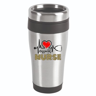 Essential Nurse Heartbeat Nurse Gift 16oz Travel Tumbler