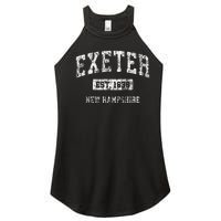 Exeter New Hampshire Nh Vintage Sports Established Design Gift Women's Perfect Tri Rocker Tank