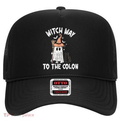 Endo Nurse Halloween Gastrointestinal Nurse Spooky Gi T Cute High Crown Mesh Back Trucker Hat