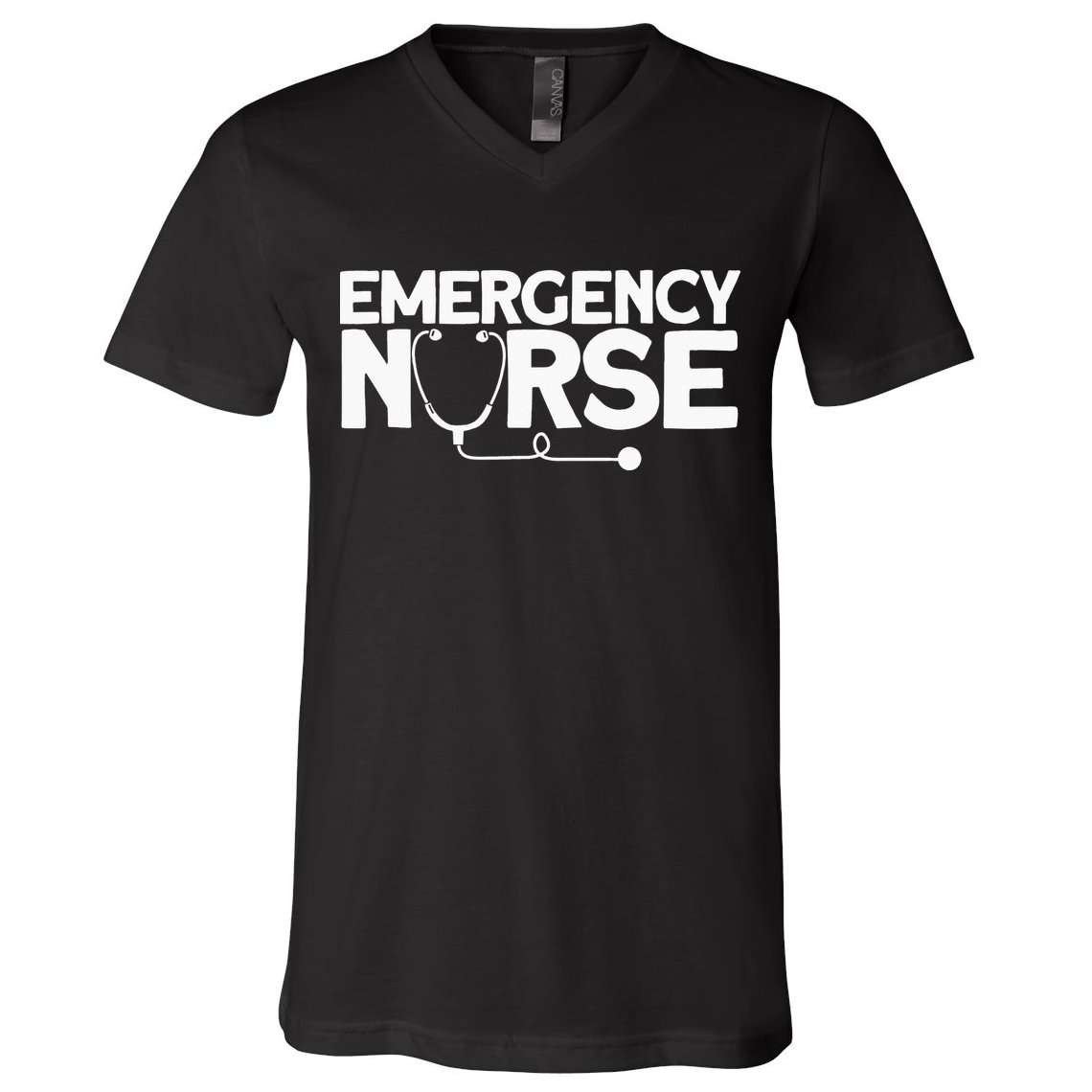 Emergency Nurse - Humorous Nursing Nurse V-Neck T-Shirt