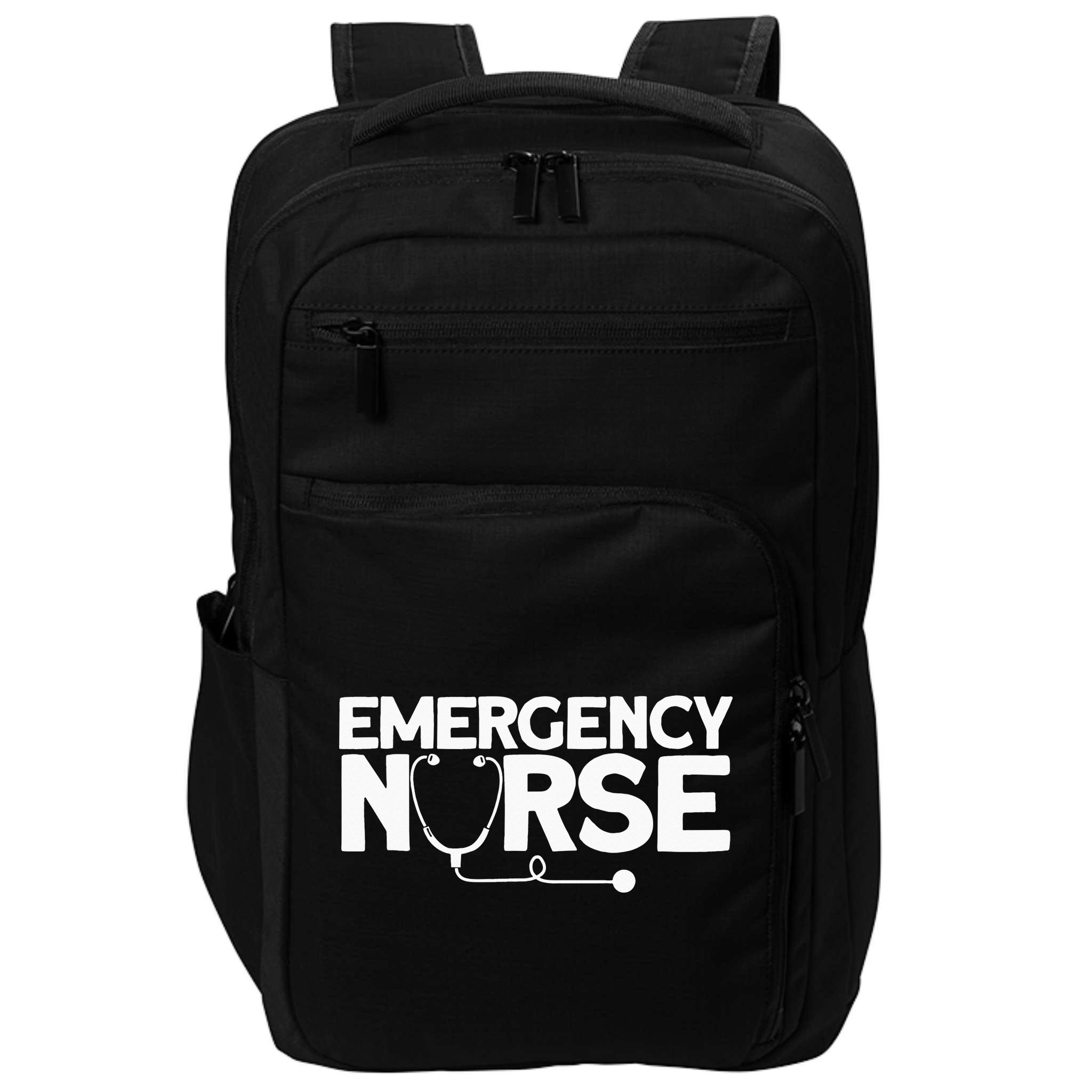 Emergency Nurse - Humorous Nursing Nurse Impact Tech Backpack