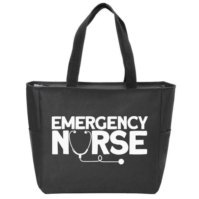 Emergency Nurse - Humorous Nursing Nurse Zip Tote Bag