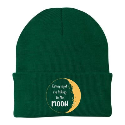 Every Night I’M Talking To The Moon Aesthetic Space Knit Cap Winter Beanie