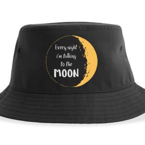 Every Night I’M Talking To The Moon Aesthetic Space Sustainable Bucket Hat