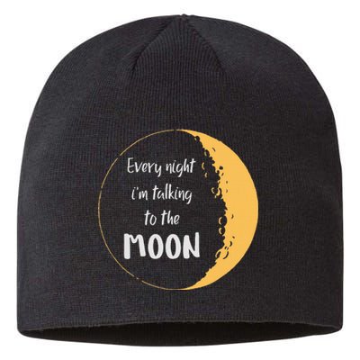 Every Night I’M Talking To The Moon Aesthetic Space Sustainable Beanie