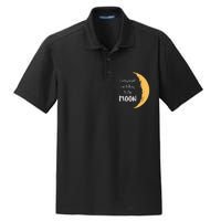 Every Night I’m Talking To The Moon Aesthetic Space Dry Zone Grid Polo