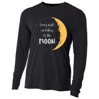 Every Night I’m Talking To The Moon Aesthetic Space Cooling Performance Long Sleeve Crew