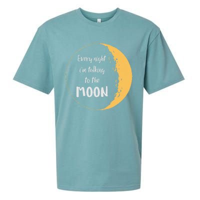 Every Night I’m Talking To The Moon Aesthetic Space Sueded Cloud Jersey T-Shirt