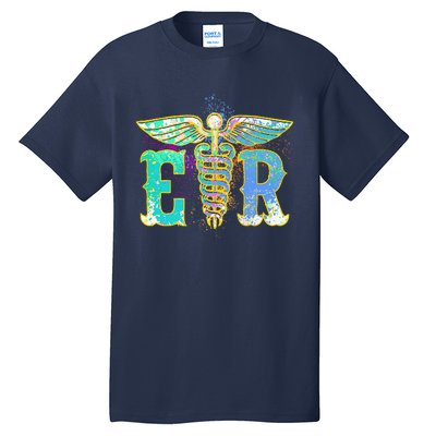 ER Nurse Illustration Design Emergency Nurses Day Tall T-Shirt