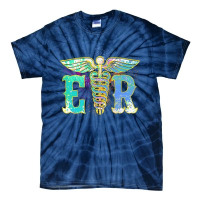 ER Nurse Illustration Design Emergency Nurses Day Tie-Dye T-Shirt