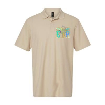 ER Nurse Illustration Design Emergency Nurses Day Softstyle Adult Sport Polo