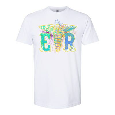 ER Nurse Illustration Design Emergency Nurses Day Softstyle CVC T-Shirt