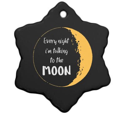 Every Night I’m Talking To The Moon Aesthetic Space Ceramic Star Ornament