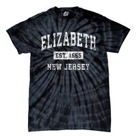 Elizabeth New Jersey Nj Vintage Established Sports Tie-Dye T-Shirt