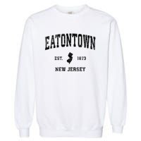 Eatontown New Jersey Nj Vintage Established Athletic Sports Design Garment-Dyed Sweatshirt