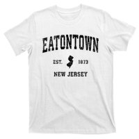 Eatontown New Jersey Nj Vintage Established Athletic Sports Design T-Shirt