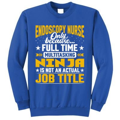 Endoscopy Nurse Job Title Funny Endoscopy Caregiver Gift Sweatshirt