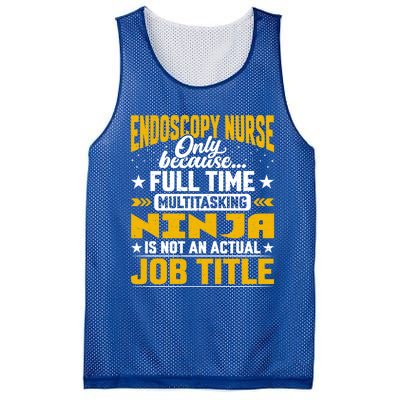 Endoscopy Nurse Job Title Funny Endoscopy Caregiver Gift Mesh Reversible Basketball Jersey Tank