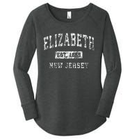 Elizabeth New Jersey Nj Vintage Established Sports Women's Perfect Tri Tunic Long Sleeve Shirt