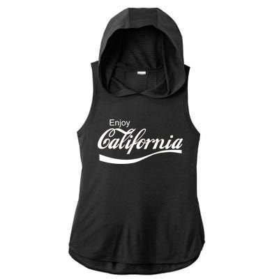 Enjoy California Ladies PosiCharge Tri-Blend Wicking Draft Hoodie Tank