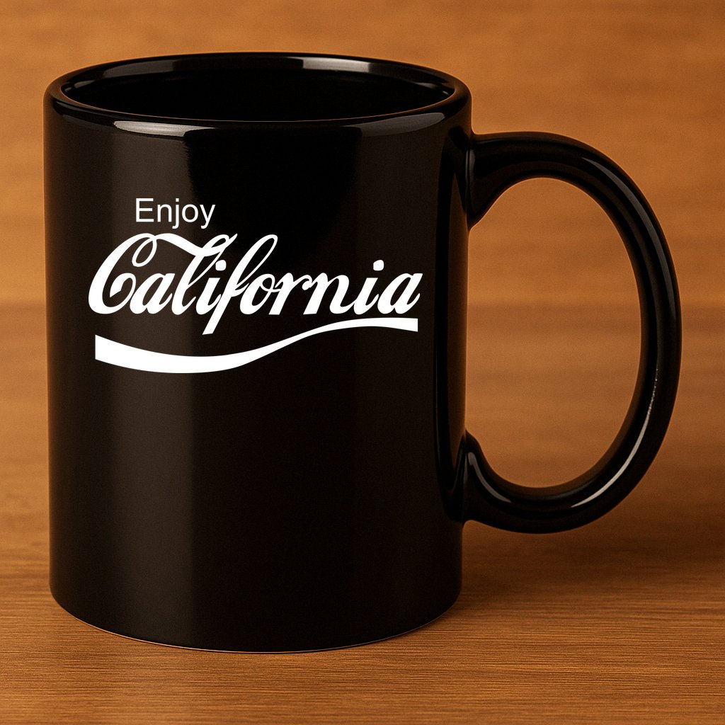 Enjoy California 11oz C Handle Ceramic Mug