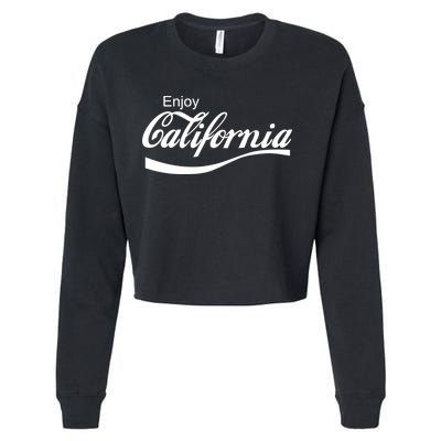 Enjoy California Cropped Pullover Crew
