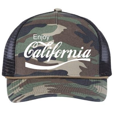 Enjoy California Retro Rope Trucker Hat Cap