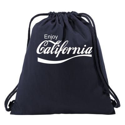 Enjoy California Drawstring Bag